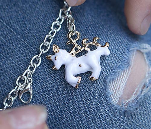 Cute Unicorn Charm Bracelet Set - Little Girls to Tweens - 6 Removable Charms. More in Bonus Pouch