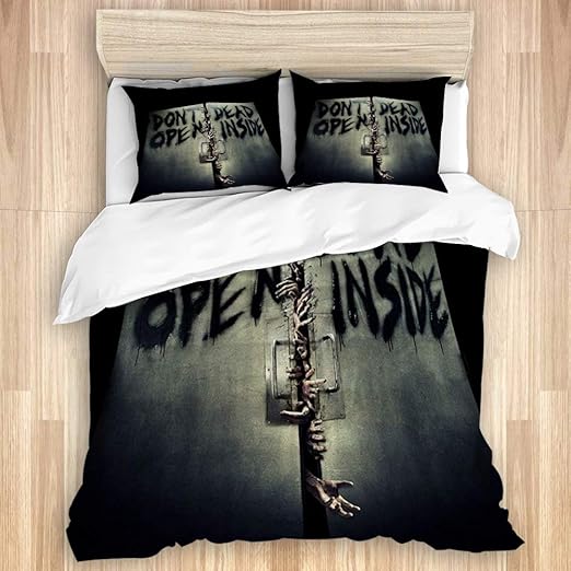 Herding The Walking Dead Bedding Set Pillow Case 80 X 80 Cm Reversible Motif Duvet Cover 135 X 200 Cm Cotton Renforce