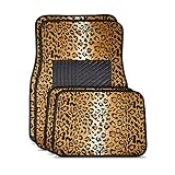 Floor Mat Carpet, mAuto Full Set Heavy Duty Universal Carpet Floor Mat front & rear mats - Leopard