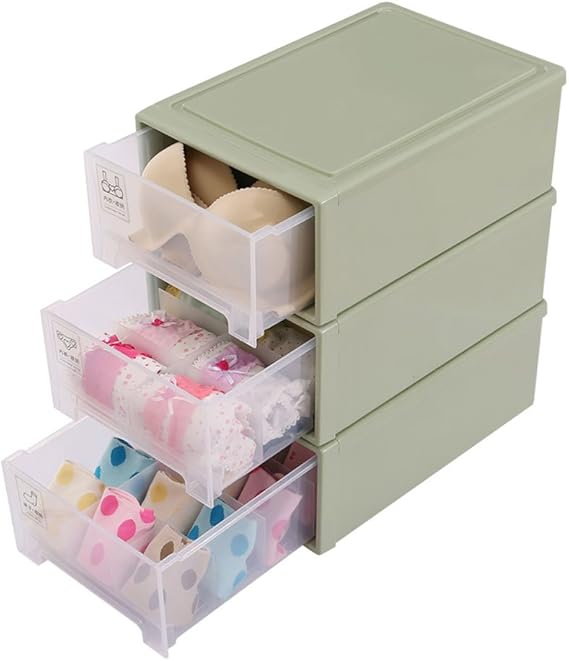 Caja de almacenamiento para ropa interior tipo cajón con varios