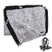 UNIUP 70% Aluminum Shade Cloth 6.5 FT x 10 FT，Silver Tarps Fabric Privacy Screen Pet Shade Car Cover Patio Garden Pergola Cover Canopy with Grommets and Ball Bungee, Aluminum Foil Shade Net