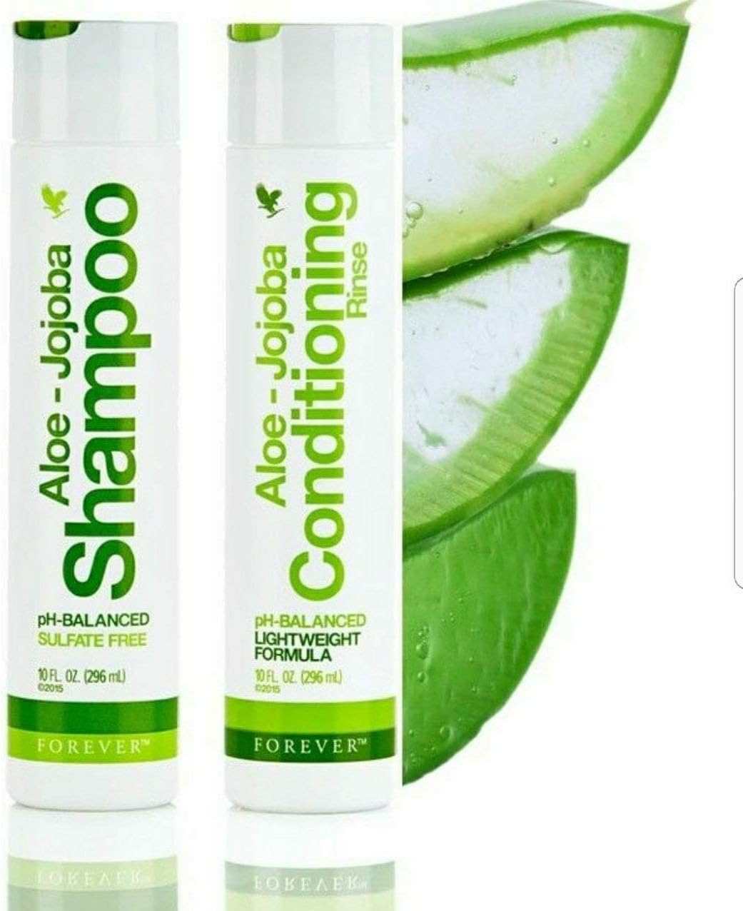 Forever Living Aloe-Jojoba Shampoo and Conditioning Rinse Twin Pack, 296 ml (Pack of 2)