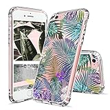 MOSNOVO iPhone 6 Case/Clear iPhone 6S Case, Tropical Palm Tree Leaves Clear Design Printed Transparent Plastic Hard Back Phone Case with TPU Bumper Protective Case Cover for Apple iPhone 6/iPhone 6S