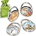 b.m.c BMC Cute 4pc Mixed Designed Shoulder Handbag Folding Purse Holder Hangers Hooks Set - Four Seasons