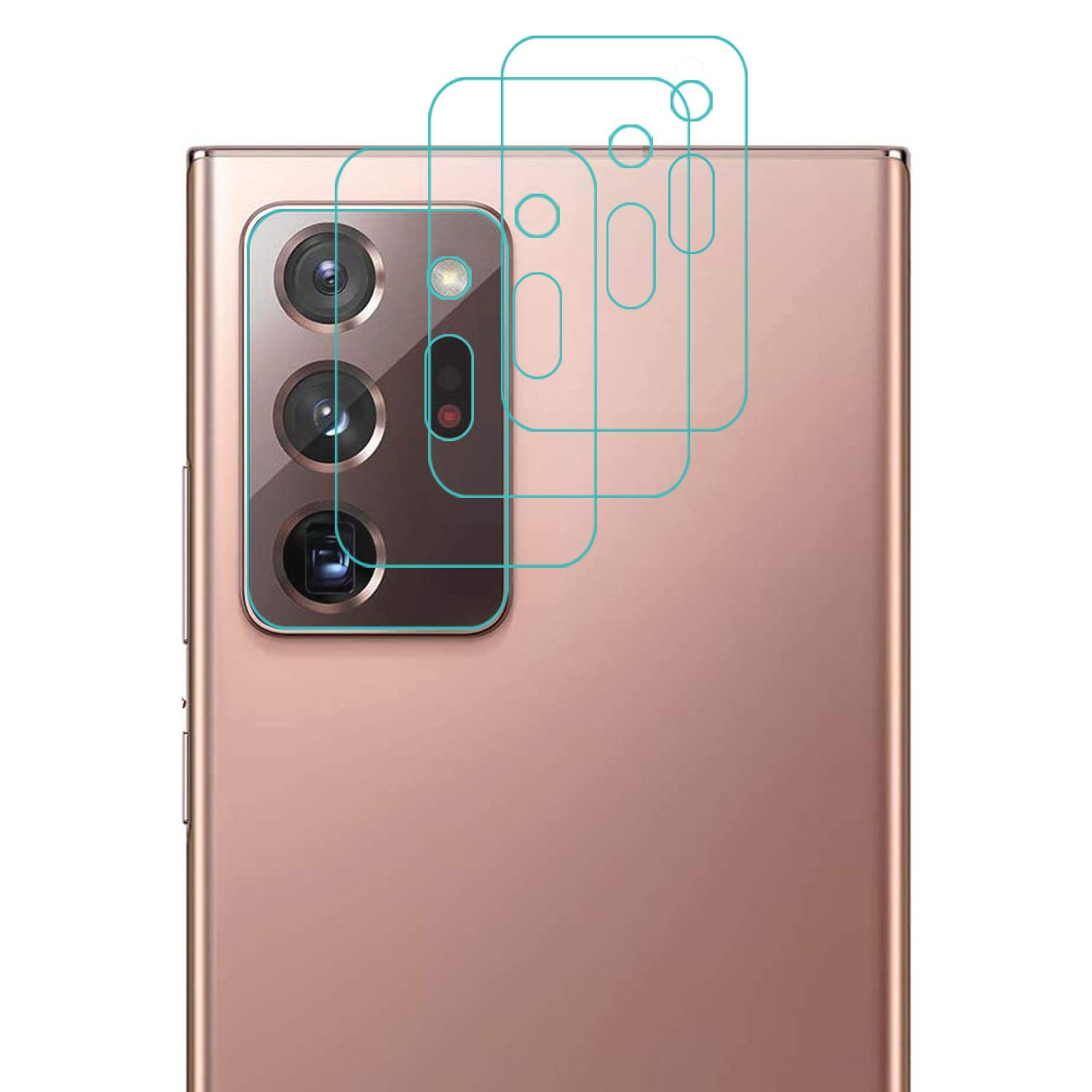 Camera Lens Screen Protector Compatible with Samsung Galaxy Note 20 Ultra 5g, 4 Pack Tempered Glass 2.5D Anti Scratch Full Coverage Bubble Free Camera Protective Film for Samsung Note 20 Ultra 5g