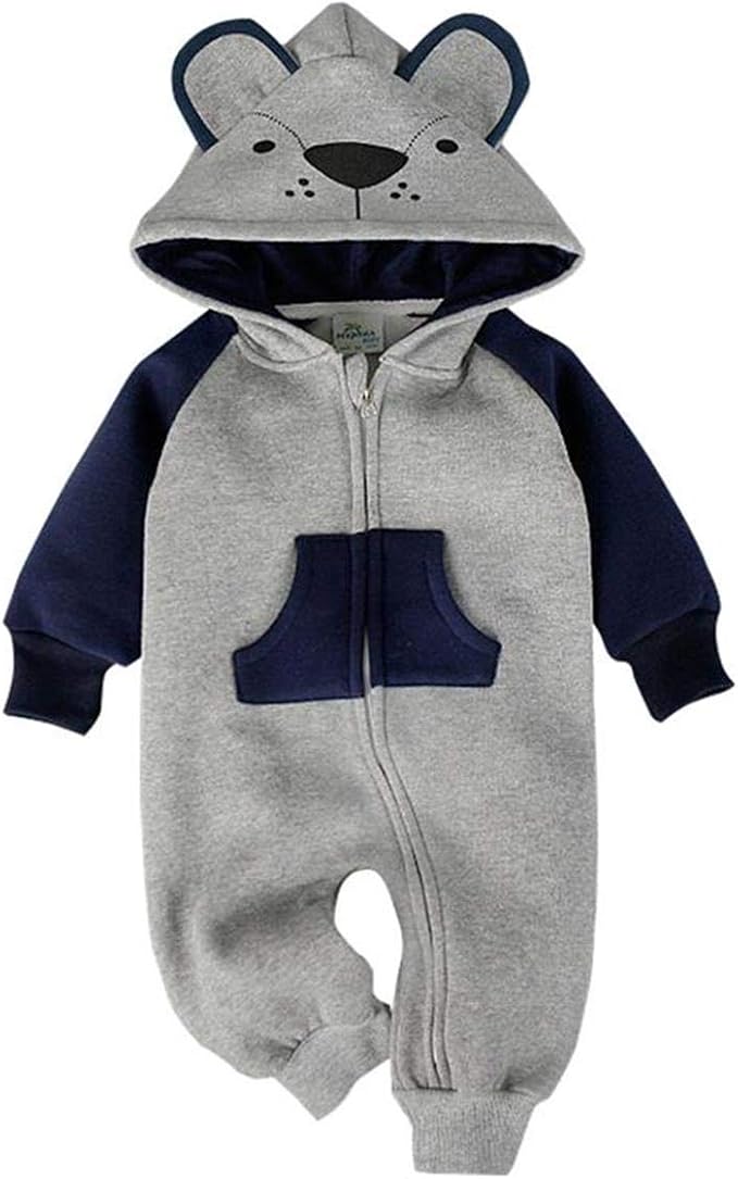 Bebone Baby Girls Boys Cartoon Animal Romper Jumpsuit Amazon.co.uk