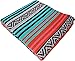 El Paso Designs Peyote Hippie Blanket - Classic Mexican Style Falsa Stripe Pattern in Vivid Colors. Throw, Bed, Tapestry, or Yoga Blanket. Hand Woven Acrylic, 57