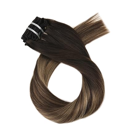 Moresoo Extensiones De Pelo Humano Clip 1b327 24