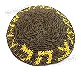 Army Green Knitted Kippah Yarmulke Tribal Jewish Yamaka Kippa Israel Hat Covering Cap