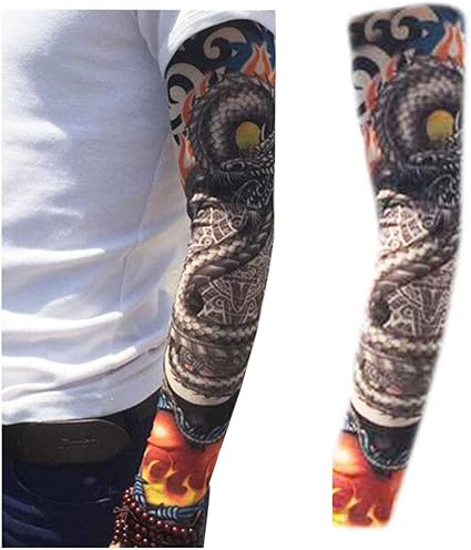 Amazon Com 2pcs Outdoor Cycling Arm Protection Sunscreen Tattoo Sleeve Uv Protection Cooling Arm Sleeves Men Women Uvb Protective Sports Running Golf Cycling Basketball Driving Fishing Long Arm Cover Sleeves Sports