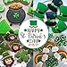Pekaqose Cookie Cutters, St. Patrick's Day Cookie Cutters Set, Shamrock, Leprechaun, Pot of Gold, Rainbow and Hat (9PCS)