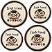Reston Lloyd, Burner Covers For Electric Stovetop, Decorative Lightweight Tin Covers, Set of 4 (2-8 inch & 2-10 inch), Conceals Messy Drip Pans, Coffee