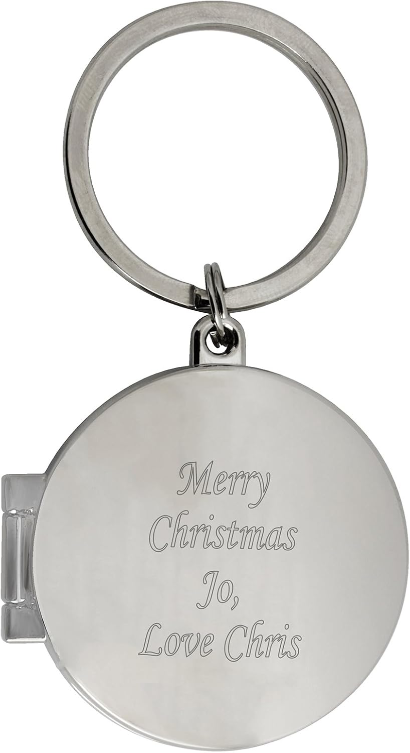 Laser Engraved Personalised Photo Keyring Unique Birthday Present