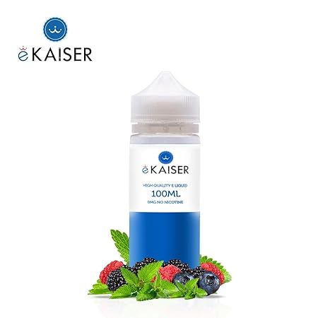 eKaiser Flavors 0mg E-Flüssigkeit Short Fill | 50/50 PG/VG | 100ml Shortfill wiederverwendbare Flasche | Kein Nikotin | Berry