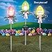 Collections Etc Solar Easter Egg Stakes - Set of 3