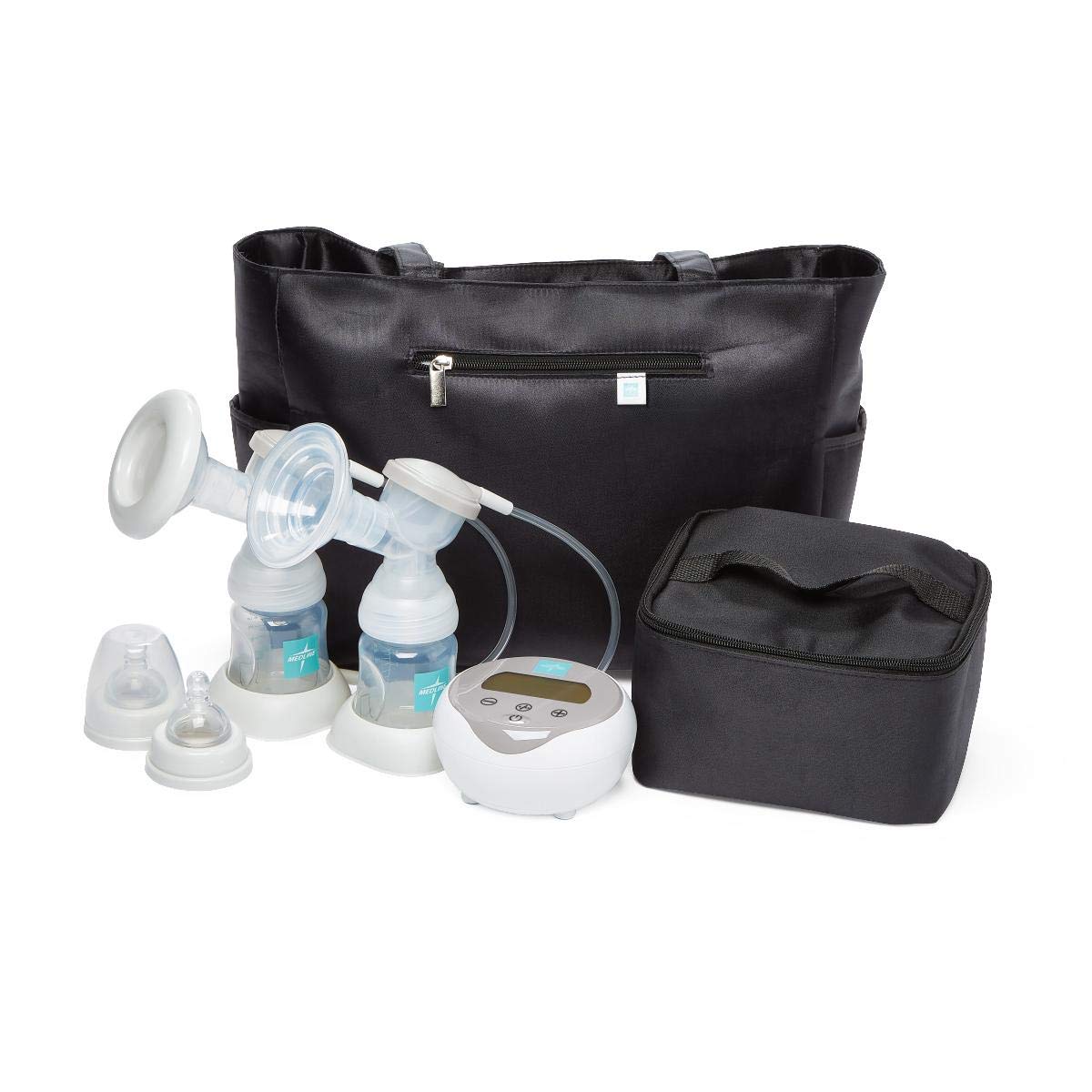 evenflo double electric breast pump with tote