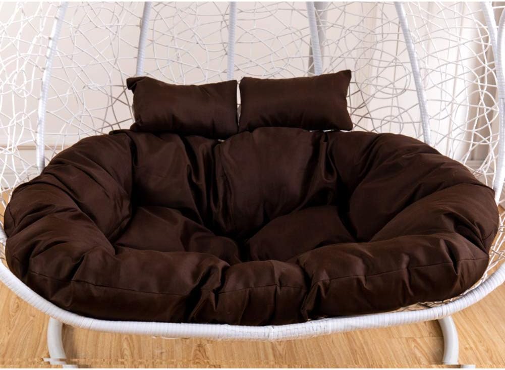 JiaQi Hanging Egg Outdoor Hanging Chair Cushion,thicken Swing Seat Cushion With Ties With Zipper For 2 Person,for Garden Patio Chair-c