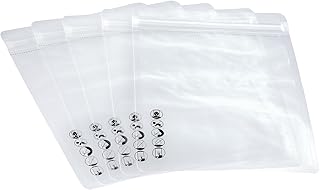 SWISSONA 5 Ziplock Beutel, wasserdicht, geruchsdicht, transparent für Handy, Tablet oder Dokumente | 1-Liter Zip Beutel, Druckverschlussbeutel, Schutzhülle