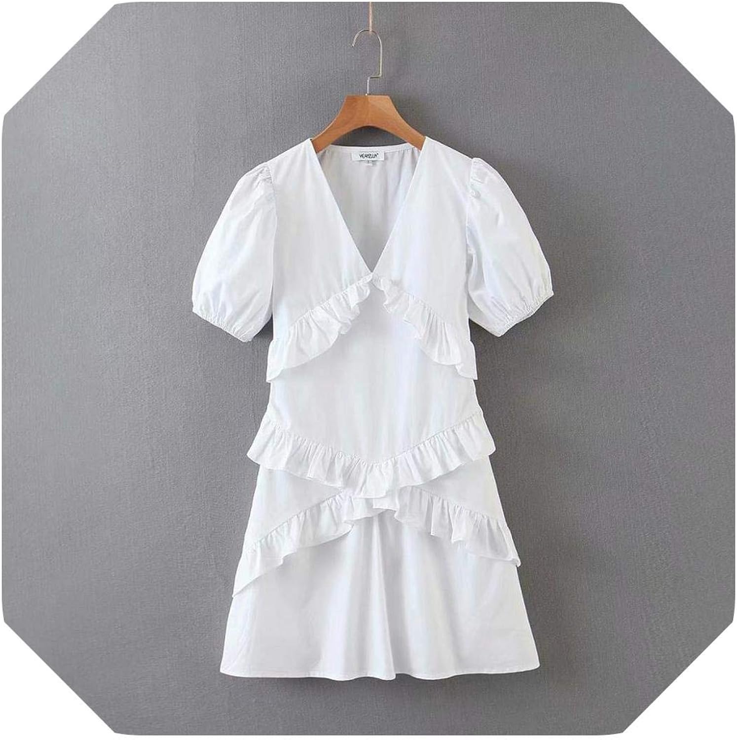 white long sleeve summer dress