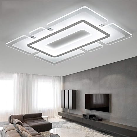 rectangular led flush light minimalist acrylic ultrathin ceiling lamp