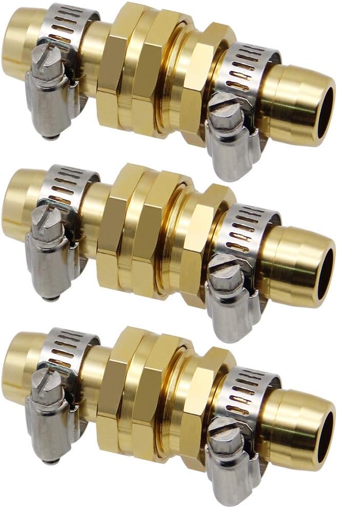 Twinkle Star Garden Hose Repair Connector with Clamps, Male and Female Garden Hose Fittings, 3 Set : Garden & Outdoor
