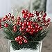 Factory Direct Craft Pine Sprigs, Berries and Gold Ice Sprays - Christmas Holiday Decorating Kit