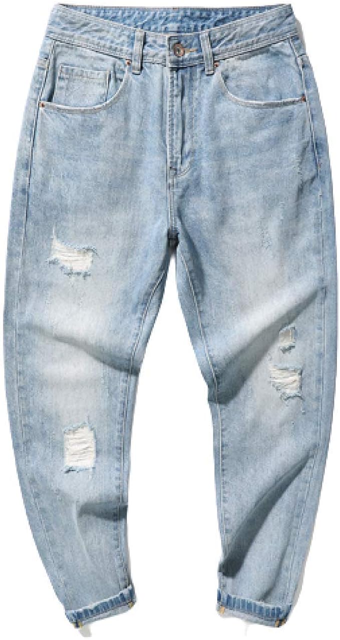 jeans with 2 different colored legs