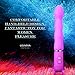 Loveryoyo Waterproof G-spot Vibrator, 10 Speed Silicone Vaginal and Clitoral Stimulator Massager, Beginners Sex Adults Toy for Women (Purple)