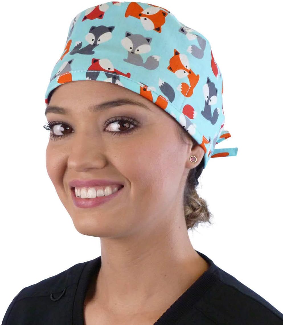 Sparkling EARTHUnisex Classic Surgical Style Scrub Working Cap - 100% Cotton - Made in The USA!