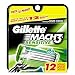 Gillette Mach3 Men's Razor Blade Refills, Sensitive, 12 Count