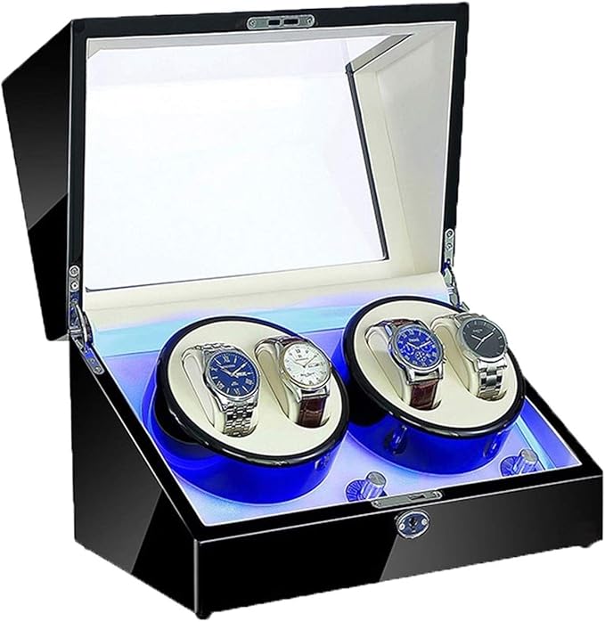 Automatischer Uhrenbeweger, leiser Motor 5 Rotationsmodi 4 Uhren