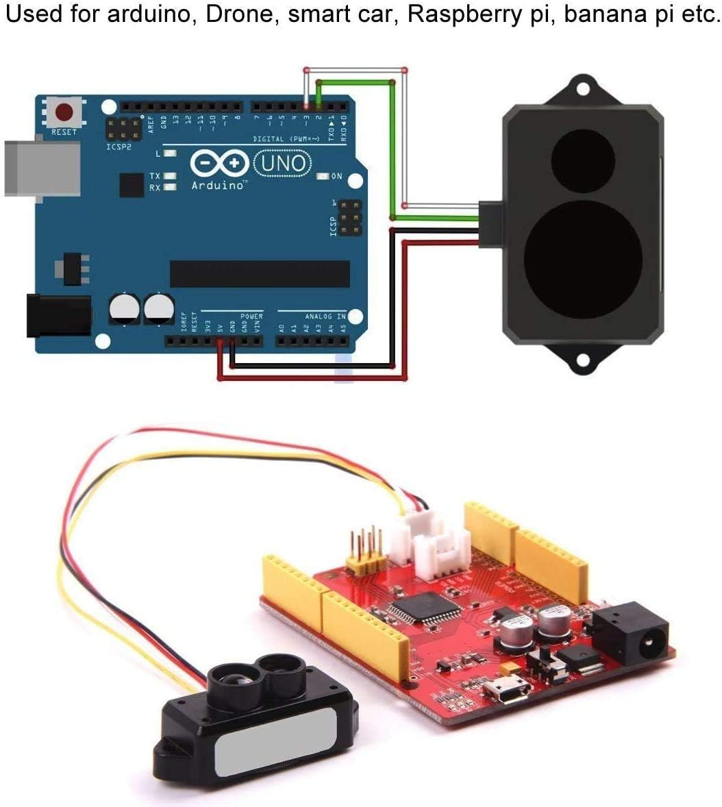 SmartFly Info TFmini Plus Capteur Lidar 0,1-12 M Plage De Mesure Di Module Uart I2c Compatible Avec Pixhawk Arduino Amz B08