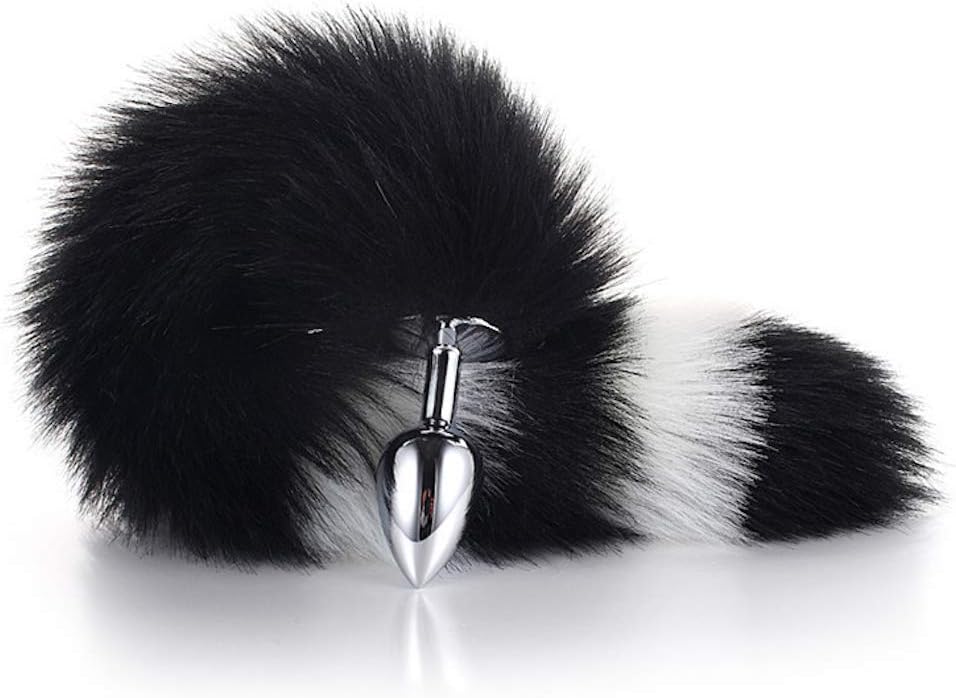 Haorzi Fox Tail Metal Amal Plug Back Court Gradient Black (Large)