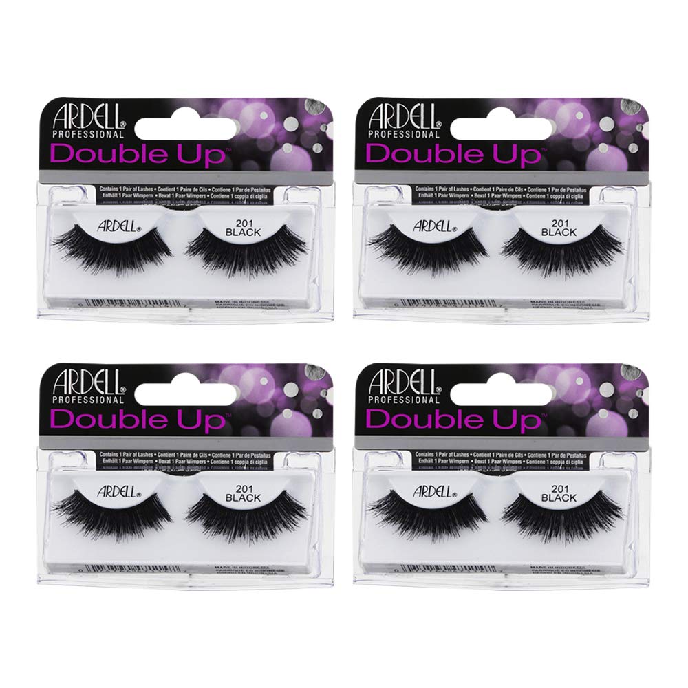 Ardell False Eyelashes Double Up 201 Black (4 Pack)