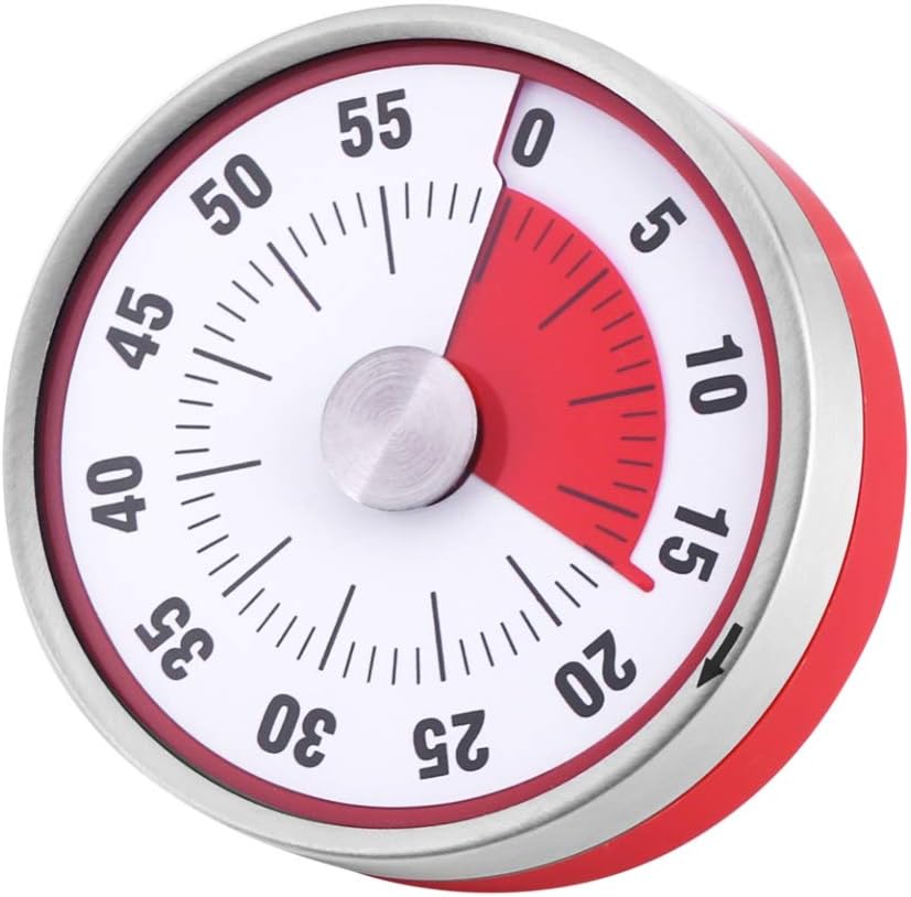 FLYDEER Kitchen Timer Mechanical Rotate Timer 60 Minutes Magnetic Kitchen Countdown Timer with Loud Alarm Sound Time Reminder for Kitchen Cooking Baking Sports Office Meeting