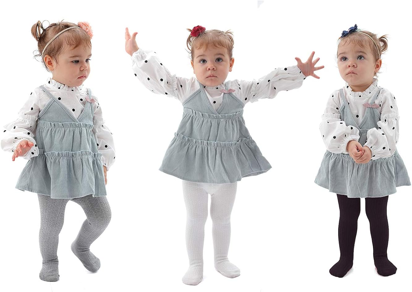 Epeius Baby Girls Tights Cable Knit Leggings Stockings Cotton Pantyhose for Newborn Infants Toddlers 3/6 Pack: Clothing
