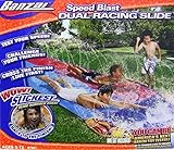 Banzai 16 Foot Speed Blast Dual Racing Water Slide With Spray Splash Pool and Water Spraying Side Rails (Toy)