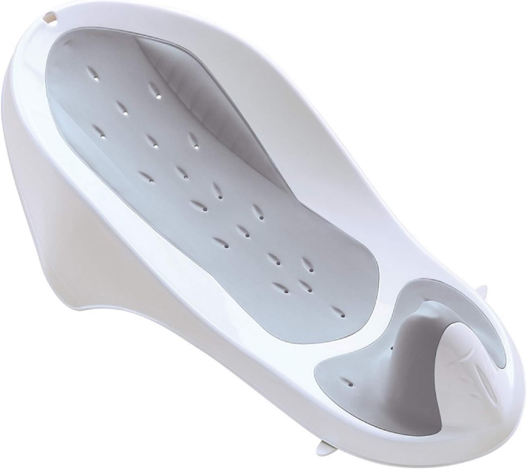 Syki Baby Bath Support - Baby Bathtub Seat Designed for Newborns to 6 Months -  Suitable for Boys and Girls – Makes Bath Time Fun and Easy - Grey