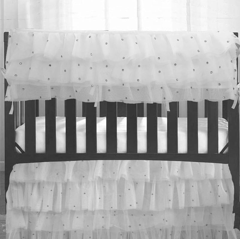 shimmer tulle crib skirt
