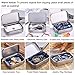 Shappy Silver Metal Rectangular Empty Hinged Tins Box Containers Basic Necessities Tins Mini Portable Box Small Storage Kit Tin Holders Box Set, Home Organizer, 3.75 by 2.45 by 0.8 inch (24 Pack)