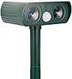 Bestn Solar Animal Repeller Ultrasonic Repellent Outdoor Waterproof Animal Repellent Combine Flashing Light Sonic to Repel Cats, Mice, Snakes, and Other Animals