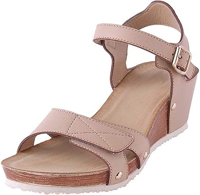 hook loop wedge sandals