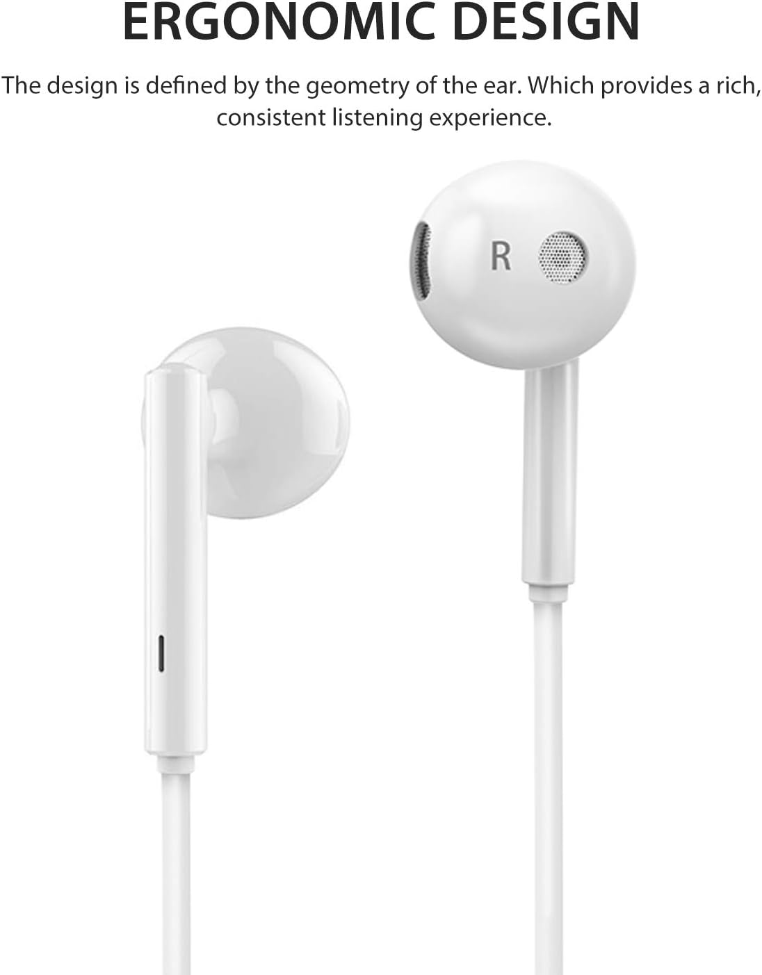Wired Earbuds with Microphone and Remote Volume Control [2 Pack] [2 Pair] 3.5mm Plug Earphones Noise Canceling Headphones for Android Smartphone, Tablet, MP3/MP4 Player, All 3.5mm Audio Devices: Home Audio & Theater