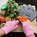 Evridwear Cutting Gloves Level 5 Cut Resistant, Food Safe Gloves with Non-Slip Grip for Kitchen, Meat Cutting & Mandoline Use, 2 Pairs (S, Pink+Gray)