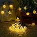 Outdoor Solar Lights Strings, LTROP 20ft 30 LED Waterproof Fairy Bubble, Crystal Ball Lights Decorative Globe String Lights for Indoor, Garden, Home, Patio, Lawn, Party and Holiday (Warm White)