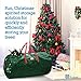Artificial Christmas Tree Storage Bag - Fits Up to 7.5 Ft Holiday Xmas Disassembled Trees with Durable Reinforced Handles & Dual Zipper - Waterproof Material Protects from the outside