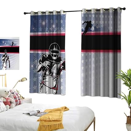Amazon Com Kids Room Curtains Americana Baseball American