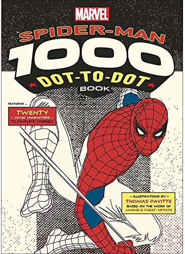 Marvel Spider-Man Connect 1000 Dot To Dot Book Superhero Complex Puzzle