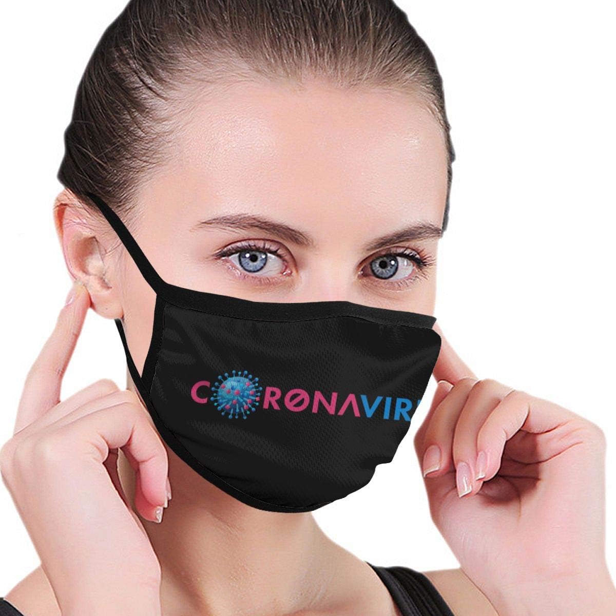 Fashion Style Coron-Avirus Co-vid 19 Reusable Mouth Ma-SKS Washable Anti Dust Face Ma-SKS Black