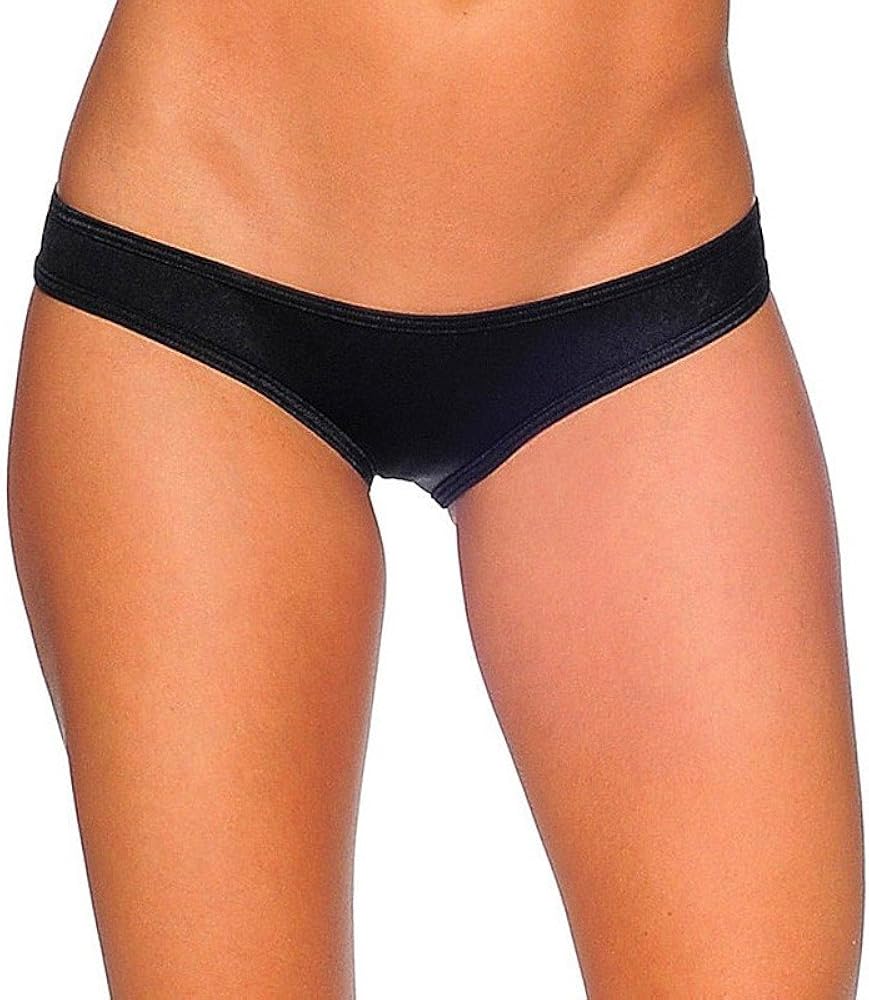 BODYZONE Women's Scrunch Hip Half Back, Black, One Size: Hipster Panties: Clothing